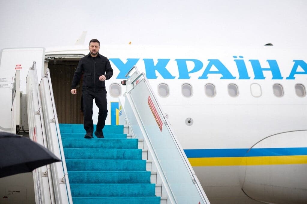 Megérkezett Belgrádba Volodimir Zelenszkij ukrán elnök